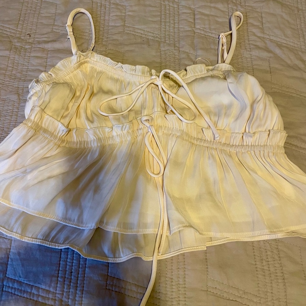 Elegant Cream Women's Top